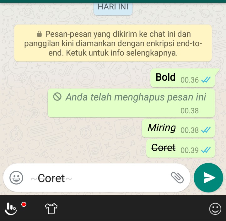 Cara Variasi Tulisan Di Whatsapp